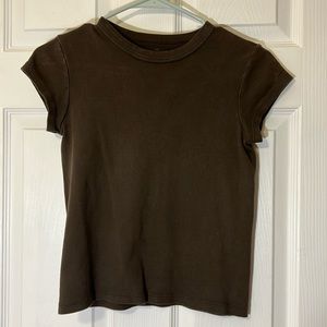 brandy melville brown tee